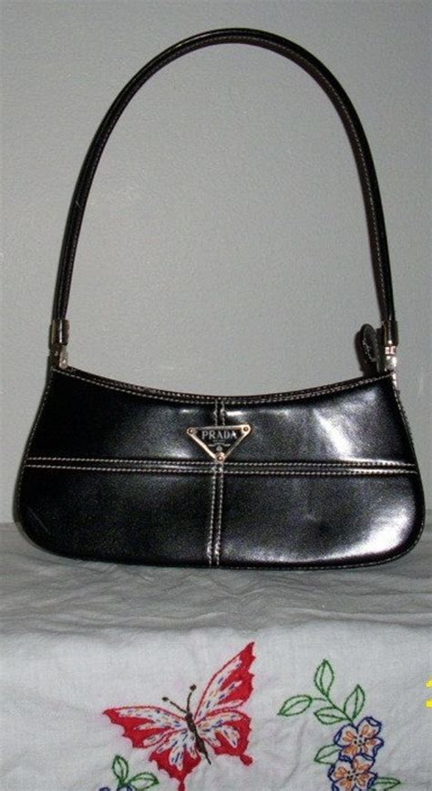 prada purse black fake|vintage prada black purse.